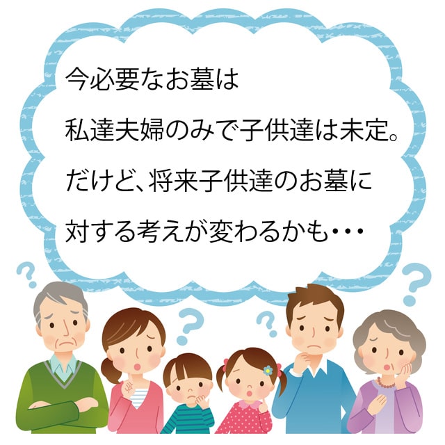 子供達の考えが変わるかも(イラスト】 お墓に対する考え
